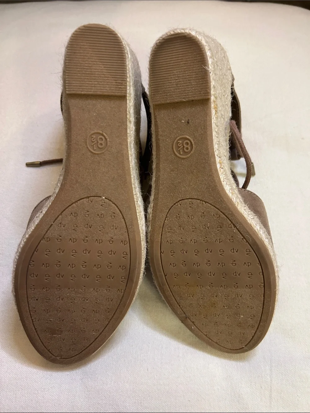 Dolce Vita Brown Lace-Up Espadrille Wedges
